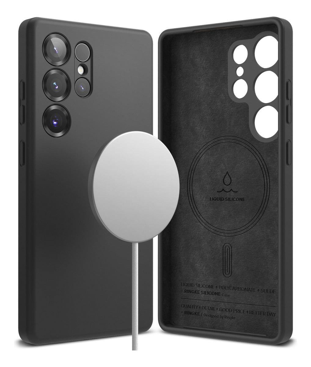 CASE RINGKE SILICONE (MAG) PARA GALAXY S25 ULTRA BLACK - 1