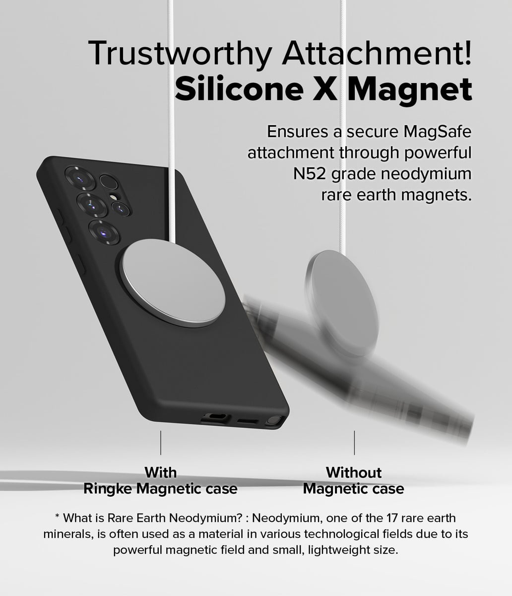 CASE RINGKE SILICONE (MAG) PARA GALAXY S25 ULTRA BLACK - 3