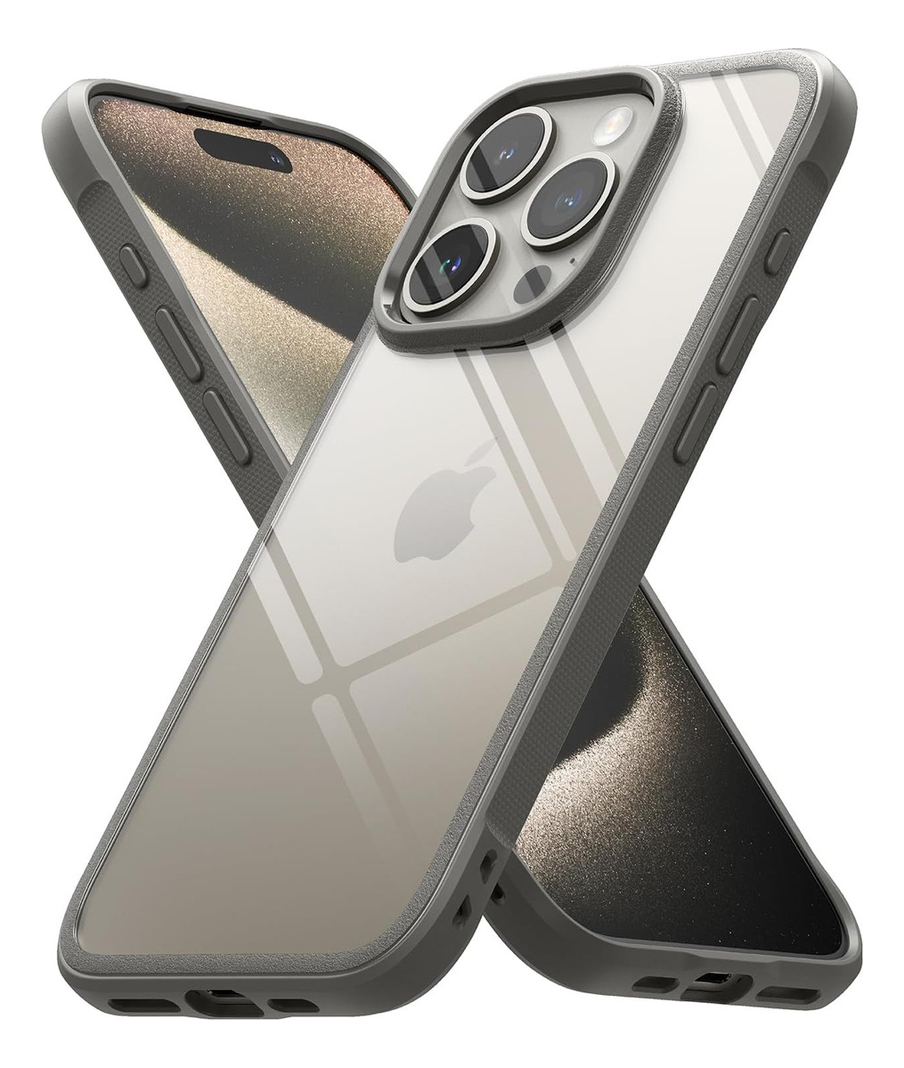 CASE RINGKE FUSION BOLD PARA IPHONE 15 PRO MAX 6.7 TITANGRAY - 1