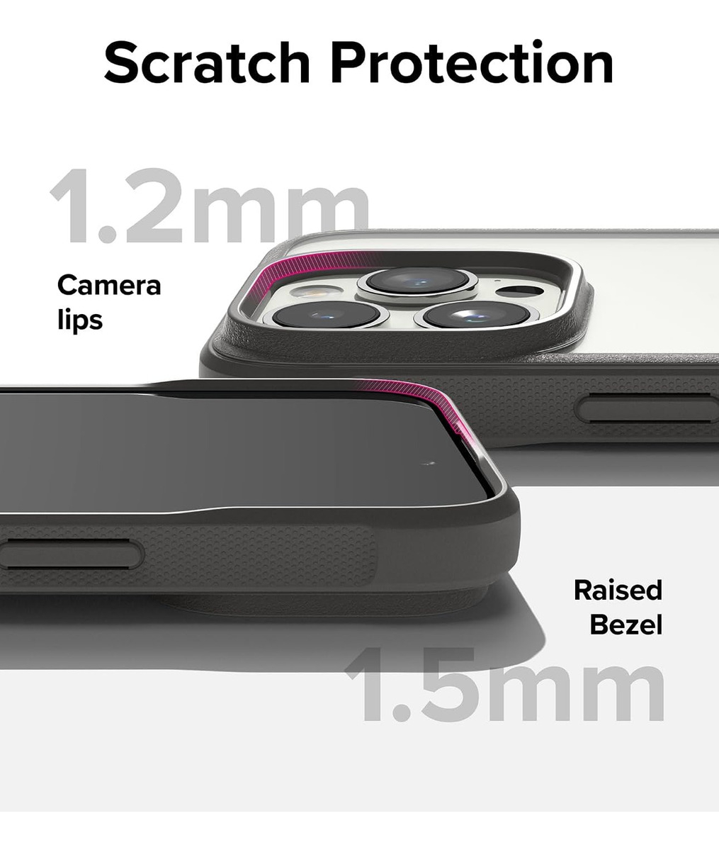 CASE RINGKE FUSION BOLD PARA IPHONE 15 PRO MAX 6.7 TITANGRAY - 6