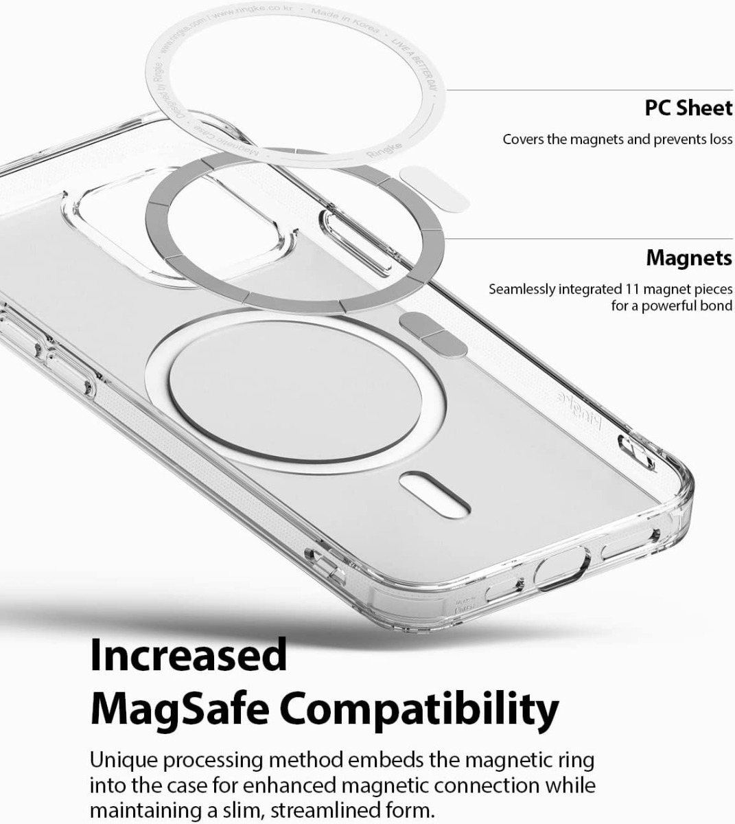 CASE RINGKE FUSION MAGSAFE CLEAR PARA IPHONE 12 PRO 6.1 - 6