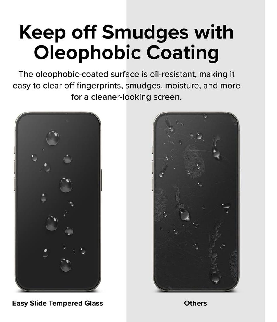 MICA VIDRIO RINGKE EASY SLIDE PARA IPHONE 15 PRO MAX 6.7 2PC - 6