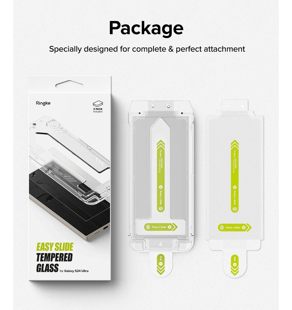 MICA D VIDRIO RINGKE EASY SLIDE PARA GALAXY S24 ULTRA 2-PACK - 4