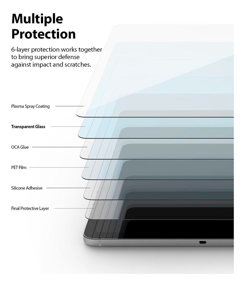 MICA VIDRIO RINGKE GLASS PARA GALAXY TAB S9 PLUS X810 X816 - 3
