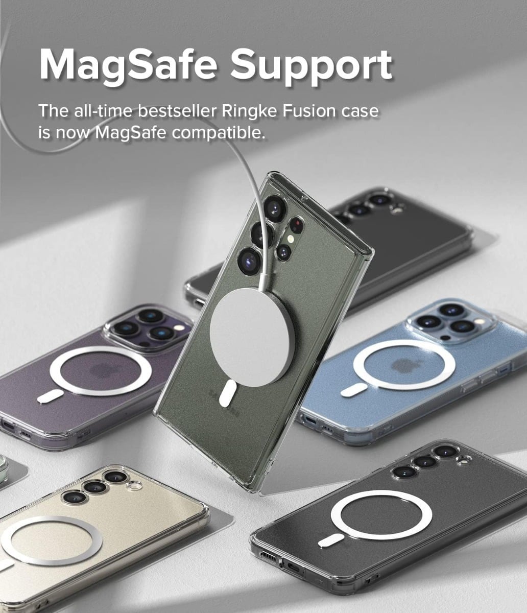 CASE RINGKE FUSION MAGSAFE CLEAR PARA GALAXY S23 ULTRA - 3