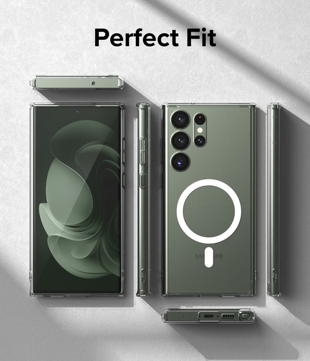 CASE RINGKE FUSION MAGSAFE CLEAR PARA GALAXY S23 ULTRA - 6