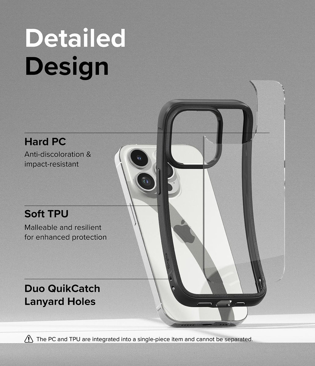 CASE RINGKE FUSION BOLD PARA IPHONE 15 PRO MAX 6.7 BLACK - 3
