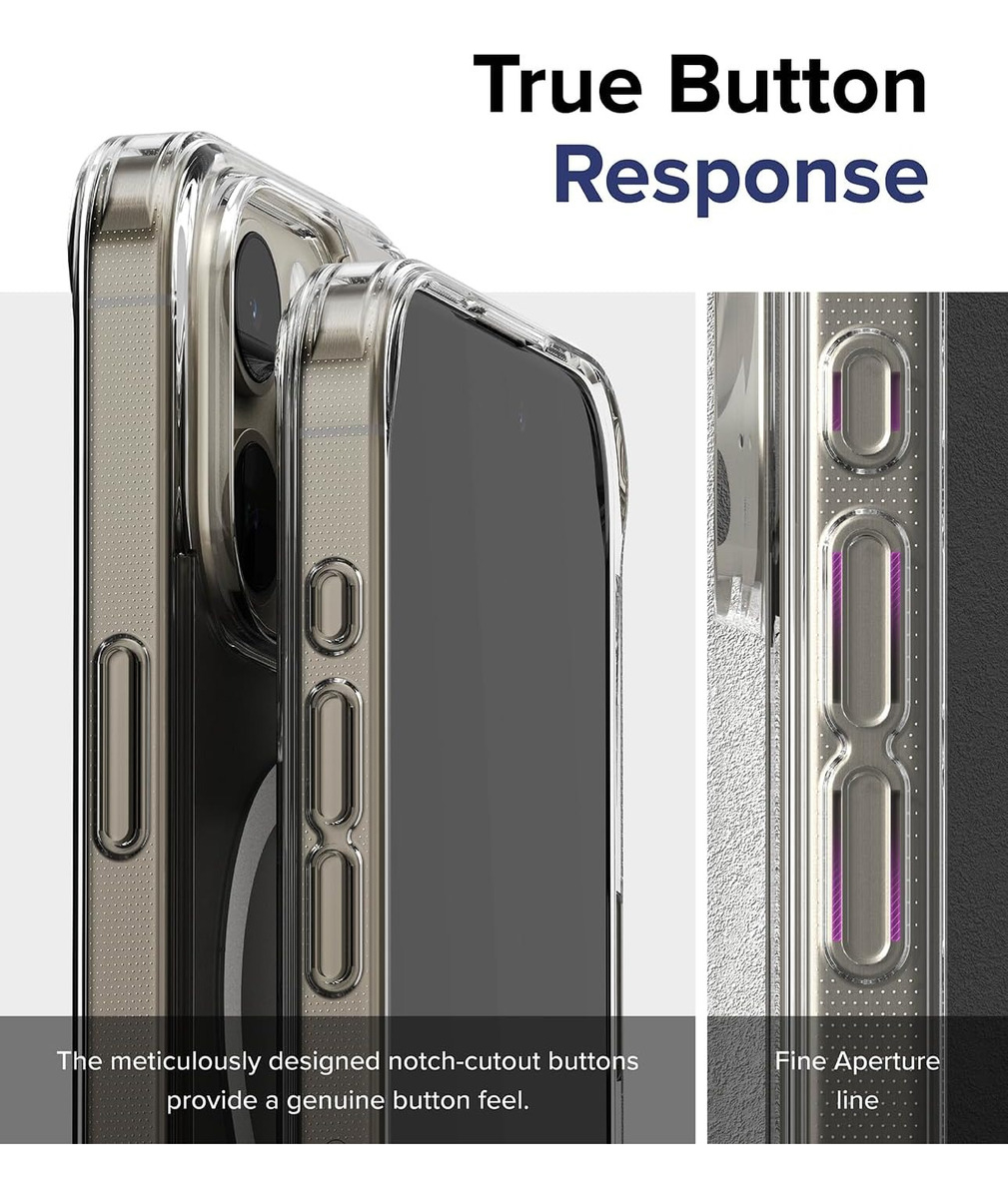 CASE RINGKE FUSION MAGSAFE PARA IPHONE 15 PRO MAX 6.7 CLEAR - 4