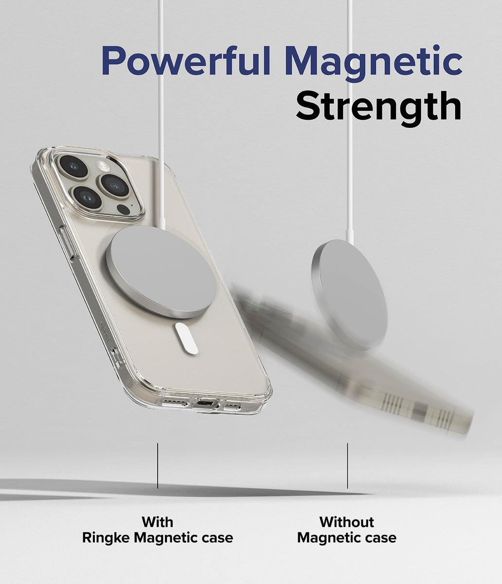 CASE RINGKE FUSION MAGSAFE PARA IPHONE 15 PRO MAX 6.7 CLEAR - 6