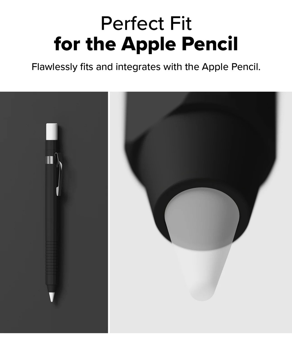 CASE RINGKE SILICONE PARA APPLE PENCIL 2DA GEN | MATTE BLACK - 5