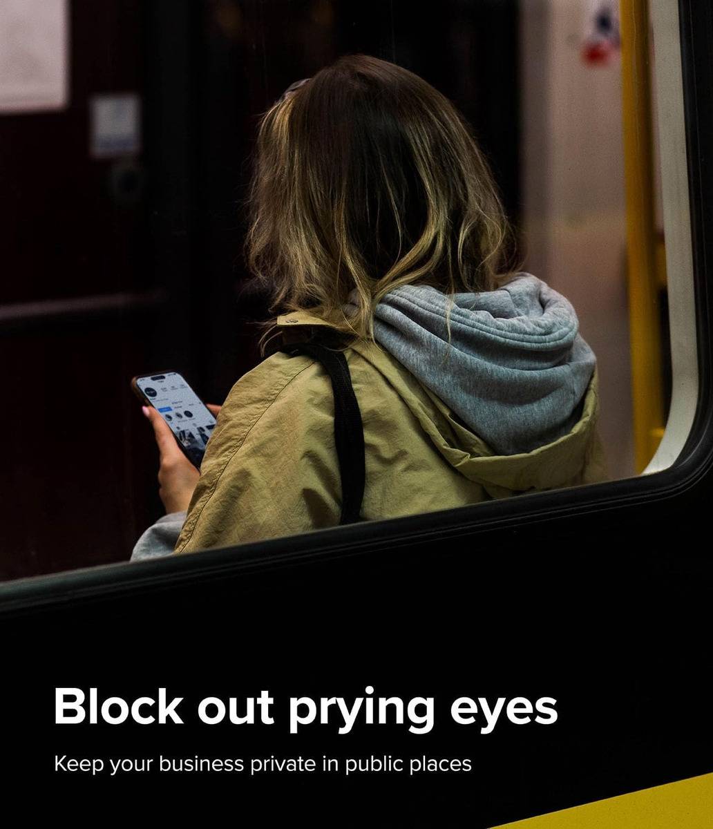 MICA ANTIESPÍA RINGKE PARA IPHONE 15 PRO 6.1 CON INSTALADOR - 2