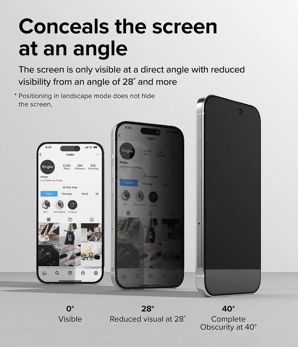 MICA ANTIESPÍA RINGKE PARA IPHONE 15 PRO 6.1 CON INSTALADOR - 4