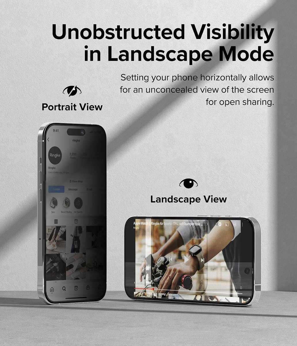 MICA ANTIESPÍA RINGKE PARA IPHONE 15 PRO 6.1 CON INSTALADOR - 5