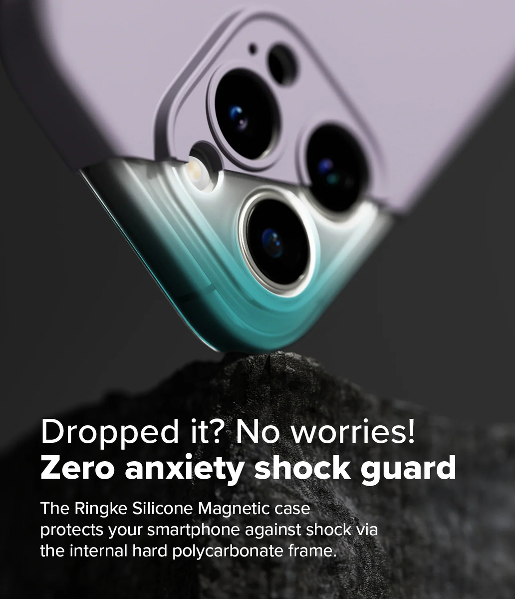 CASE RINGKE SILICONE (MAG) PARA IPHONE 16 PRO MAX 6.9 PURPLE - 6