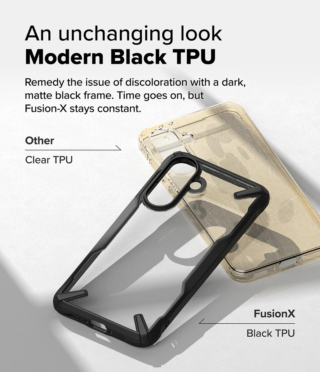 CASE RINGKE FUSION X PARA GALAXY A56 / A36 5G (2025) BLACK - 3