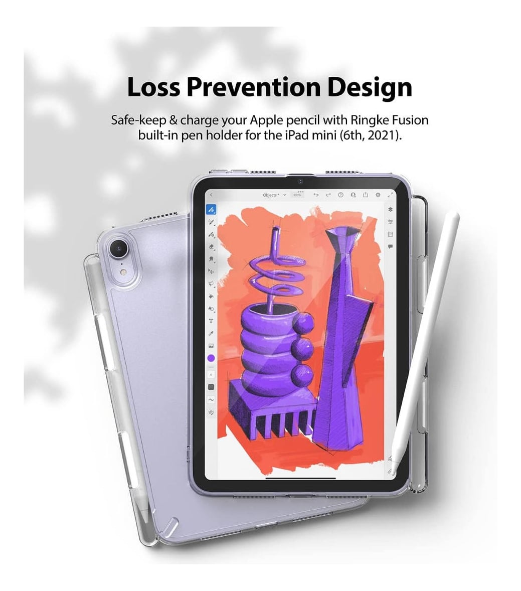 CASE RINGKE FUSION CLEAR PARA IPAD MINI 7 GEN A2993 A2995 - 6