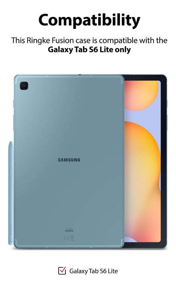 CASE RINGKE FUSION CLEAR PARA GALAXY TAB S6 LITE P613 P619 - 2