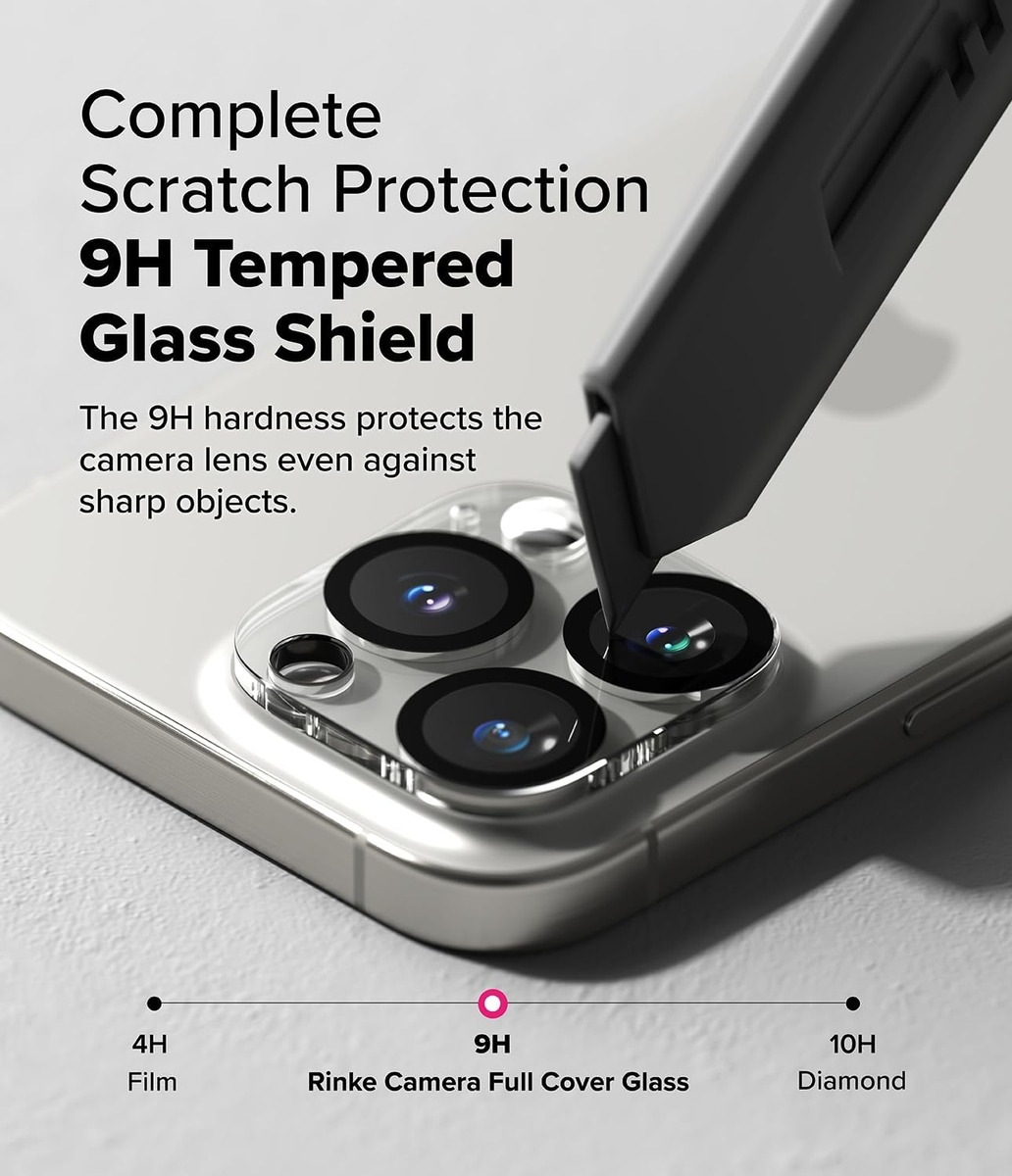 MICA PROTECTOR CÁMARA RINGKE GLASS IPHONE 16 PRO MAX 6.9 2PC - 5