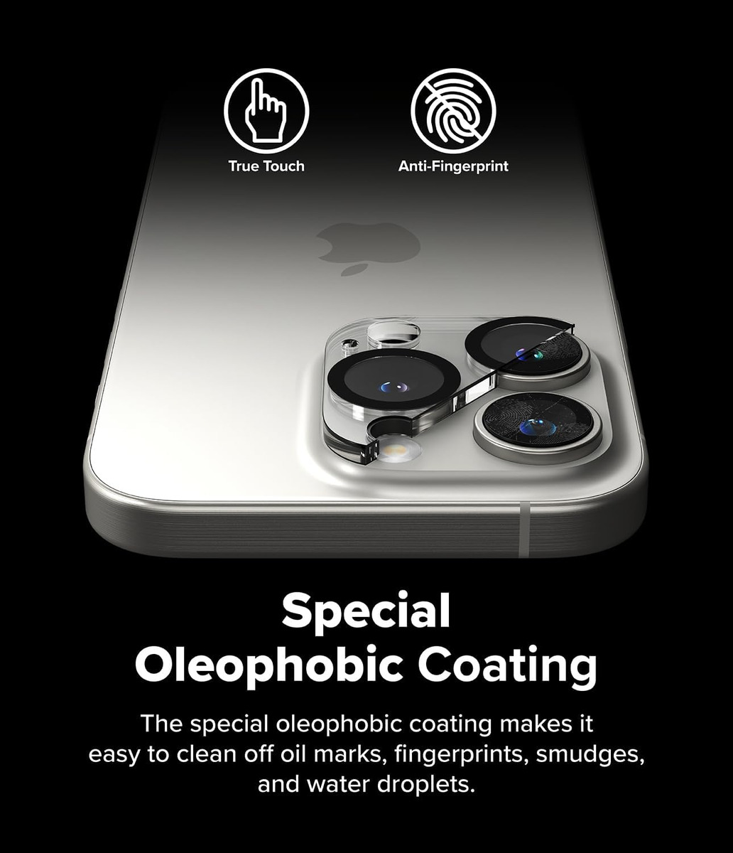 MICA PROTECTOR CÁMARA RINGKE GLASS IPHONE 16 PRO MAX 6.9 2PC - 6
