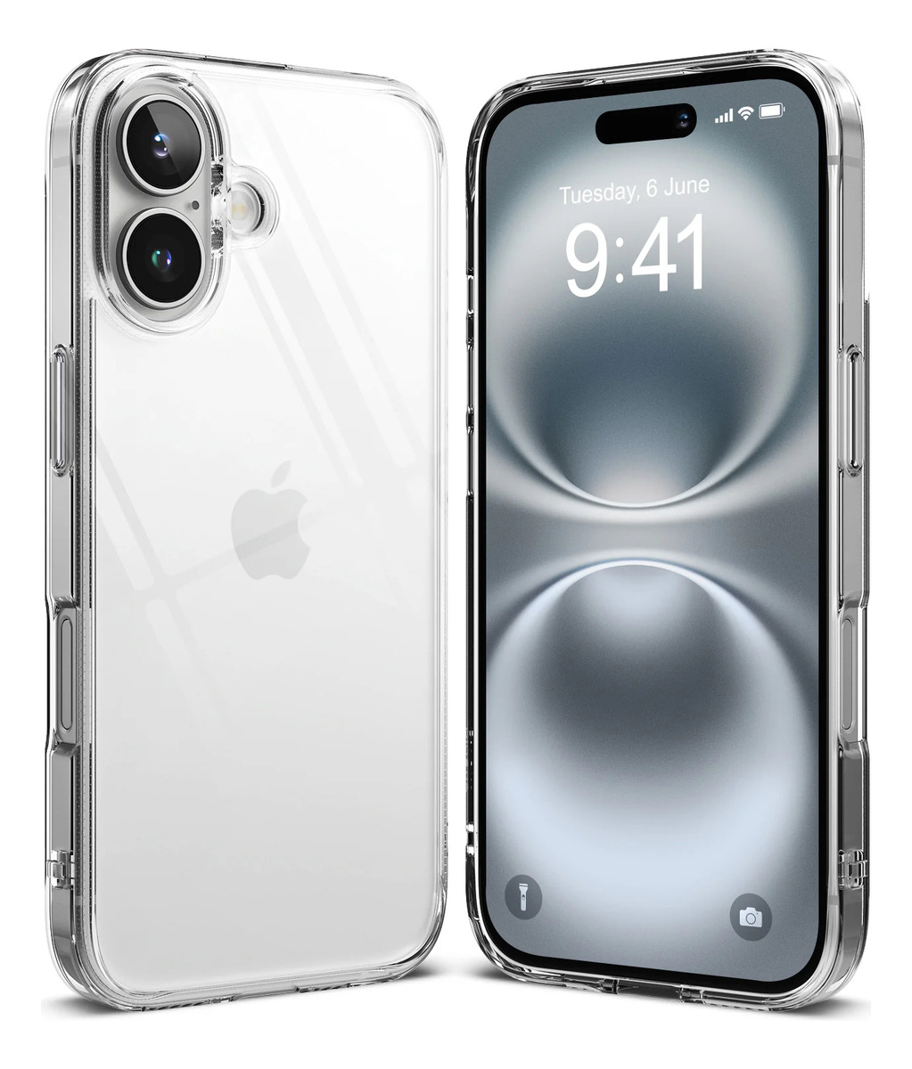 CASE RINGKE FUSION CLEAR PARA IPHONE 16 NORMAL 6.1 - 1