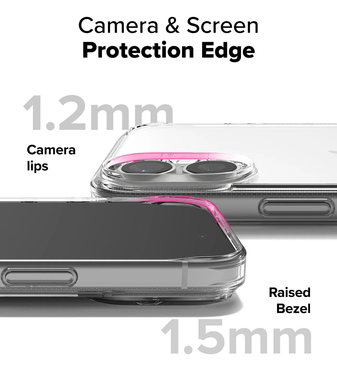 CASE RINGKE FUSION CLEAR PARA IPHONE 16 NORMAL 6.1 - 5