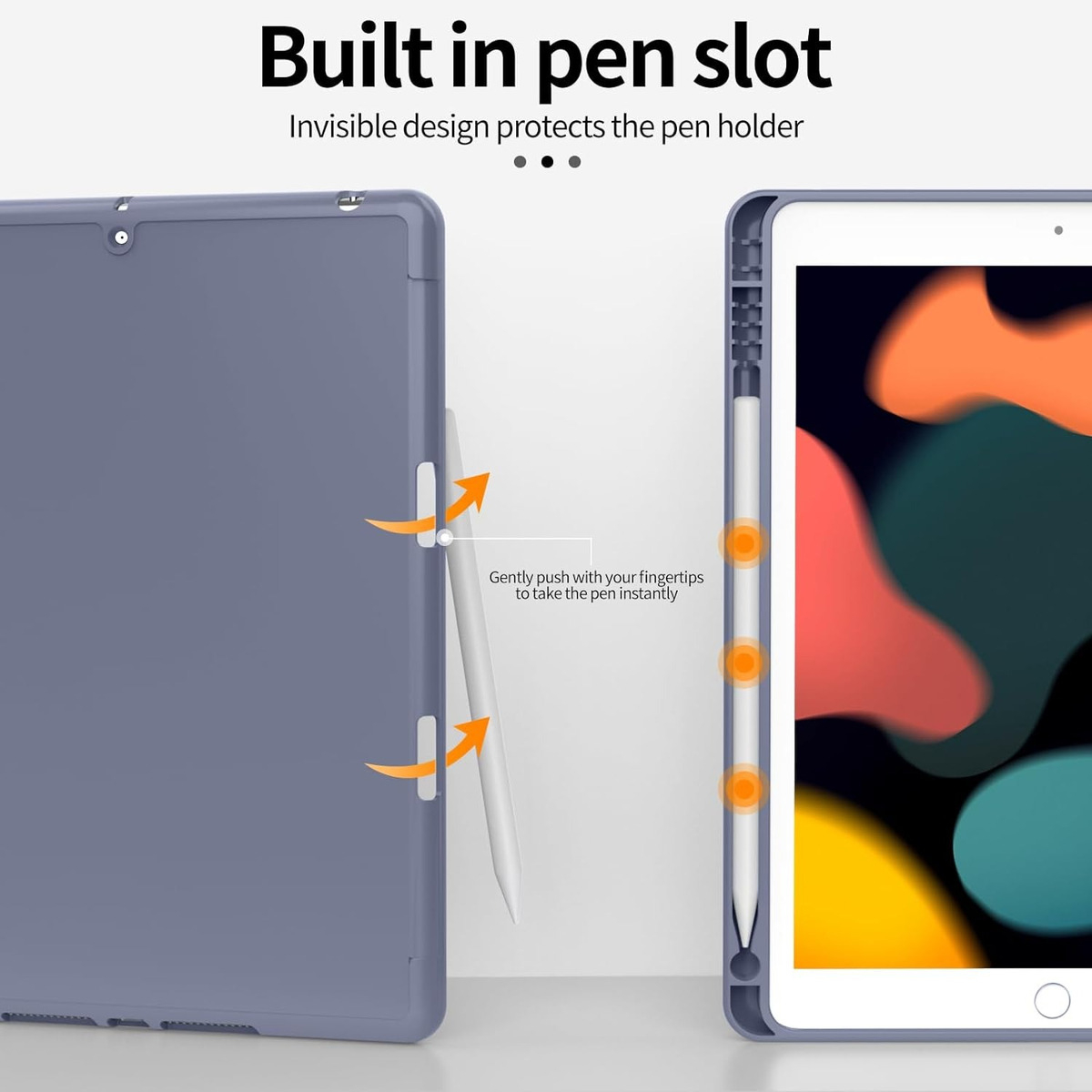 FUNDA SMART CASE PARA IPAD 9NA 10.2 7GEN 8GEN 9GEN GRISÁCEO - 3
