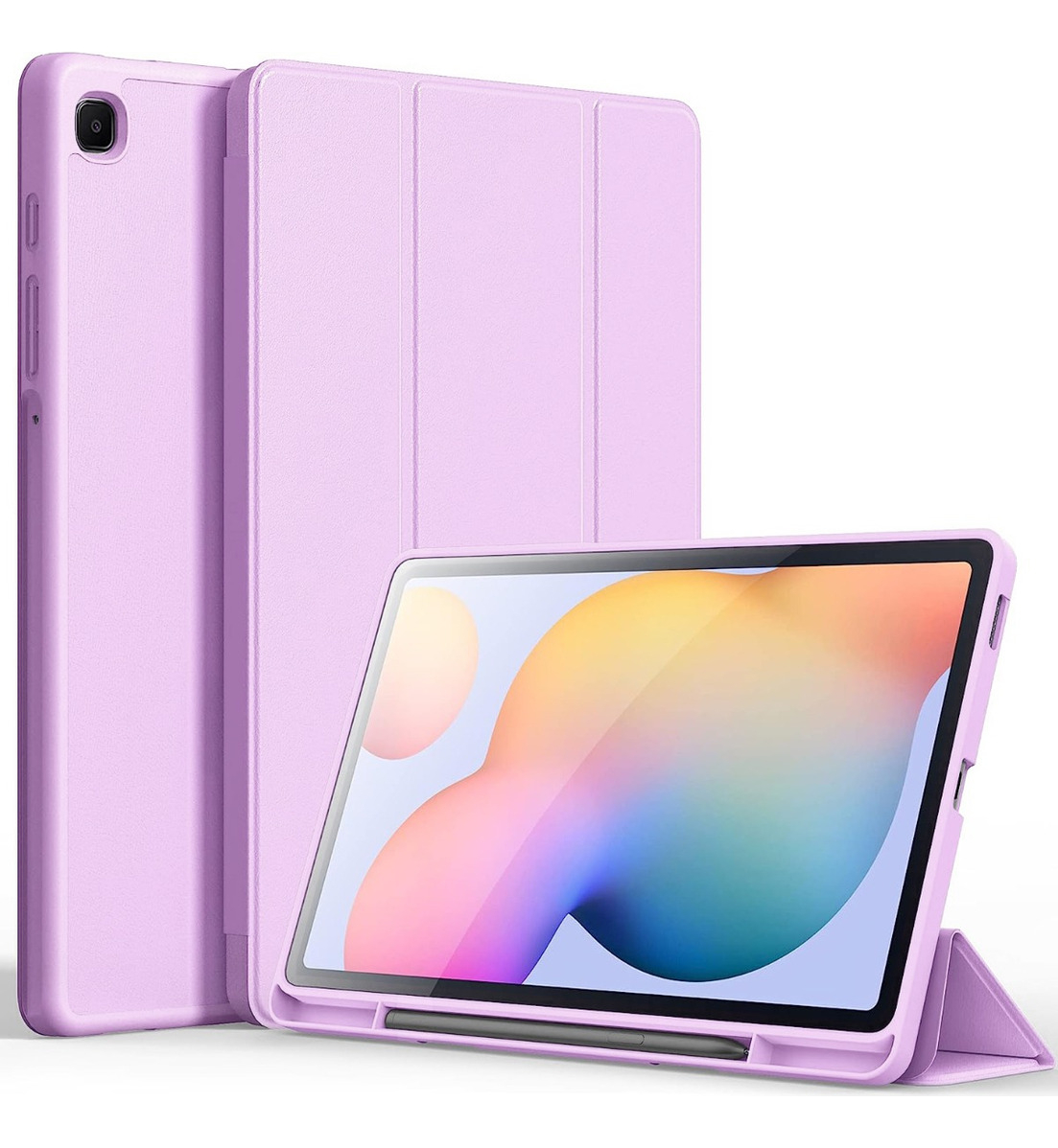 CASE PARA GALAXY TAB S6 LITE P613 P619 C/ PORTALÁPIZ ROSADO - 1