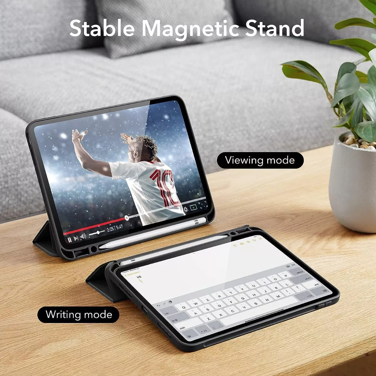 PACK MICA + SMART CASE PARA IPAD 10MA GEN 10.9 A2696 A2757 - 6