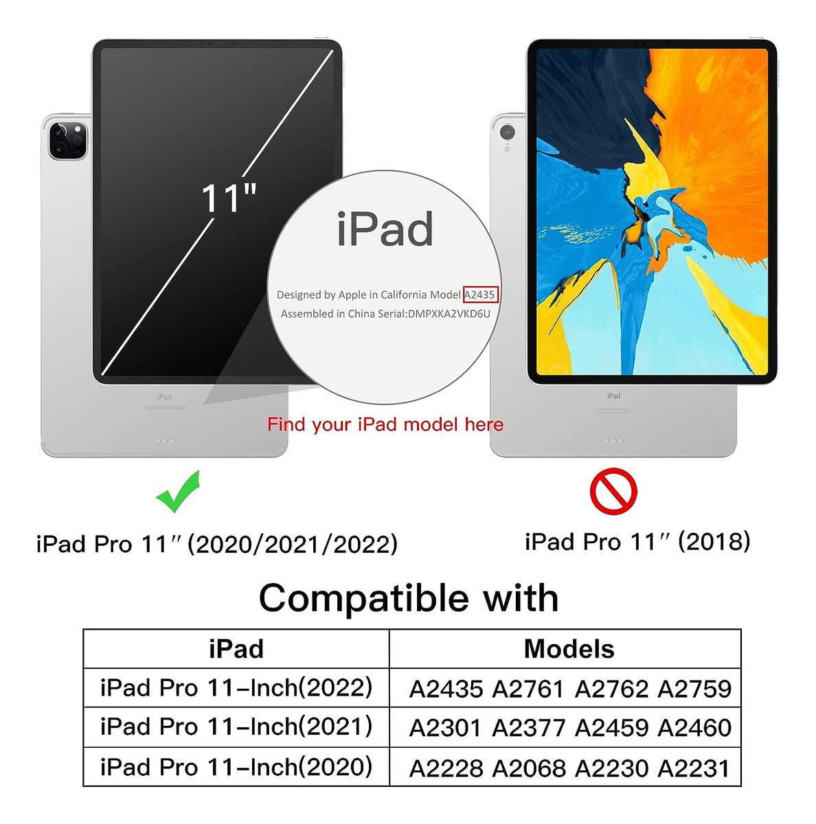 CASE PARA IPAD PRO 11 2020 2GEN A2068 A2228 CON PORTALAPIZ - 6