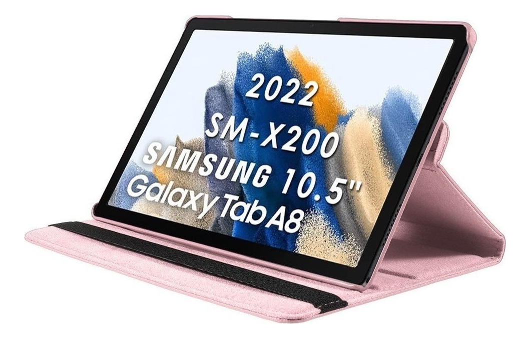 CASE FUNDA PROTECTOR PARA GALAXY TAB A8 10.5 X200 X205 ROSA - 6