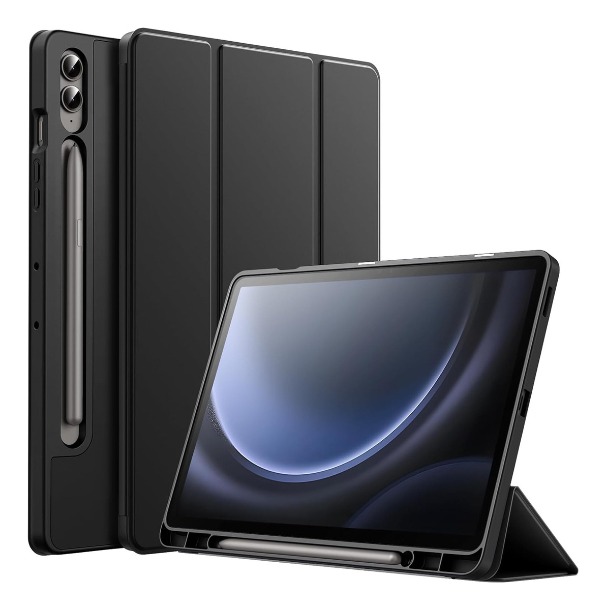 FUNDA CASE PARA GALAXY TAB S9 FE PLUS 12.4 X610 X616 NEGRO - 1