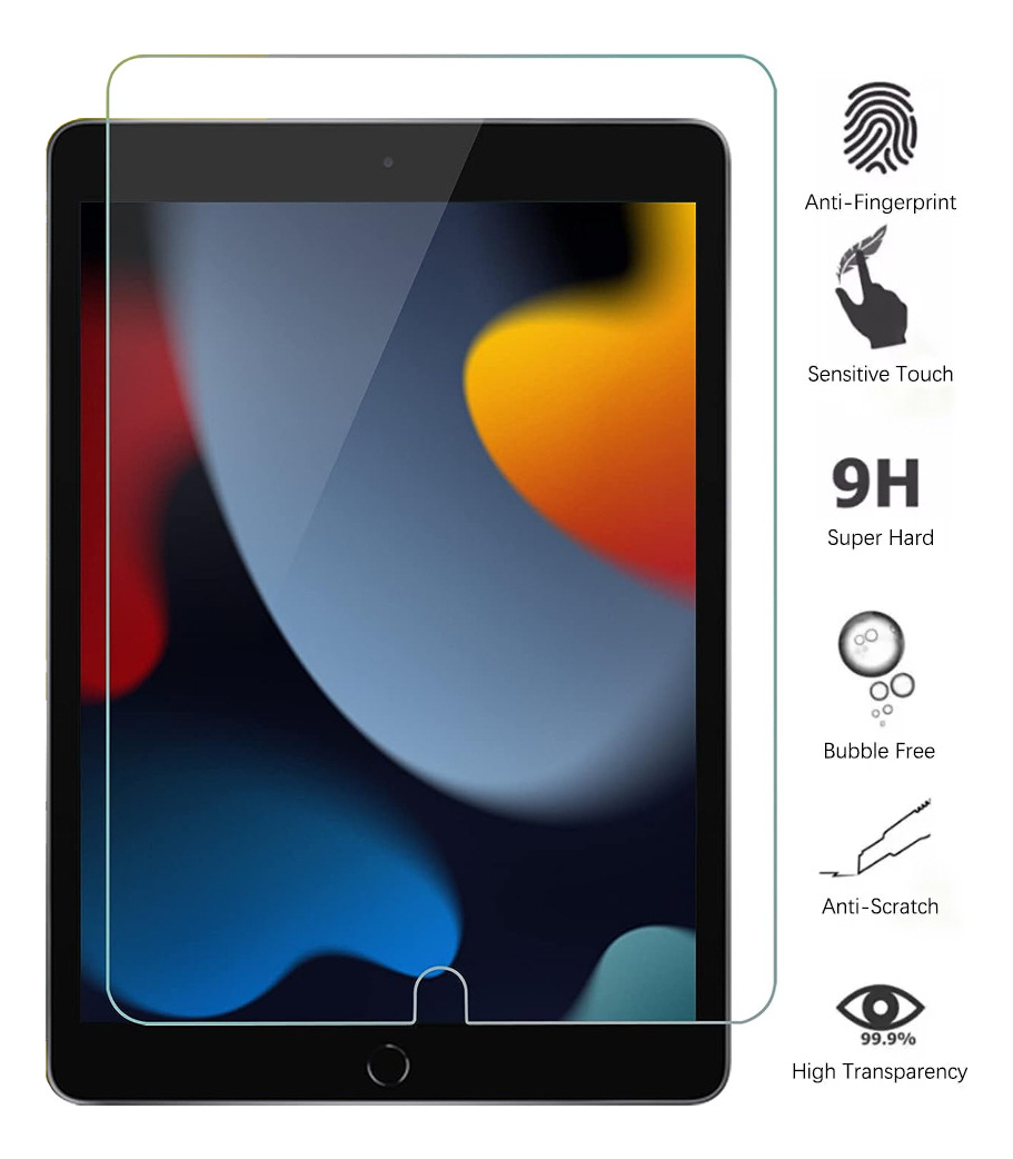 CASE + MICA PARA IPAD 10.2 7MA 8VA 9VA GEN FUNDA PROTECTOR - 3