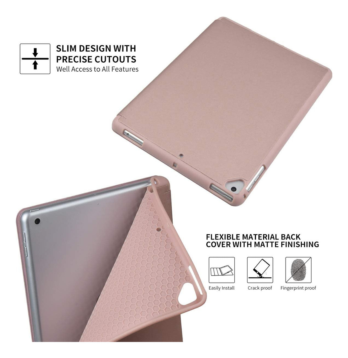 FUNDA SMART CASE PARA IPAD AIR 2 2014 A1566 A1567 SILICONADO - 4