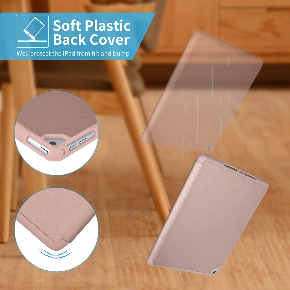 FUNDA SMART CASE PARA IPAD AIR 2 2014 A1566 A1567 SILICONADO - 5