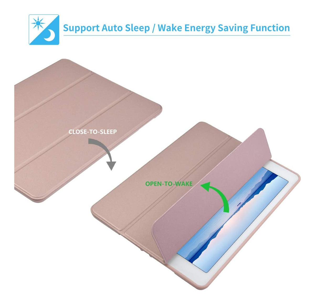 FUNDA SMART CASE PARA IPAD AIR 2 2014 A1566 A1567 SILICONADO - 6
