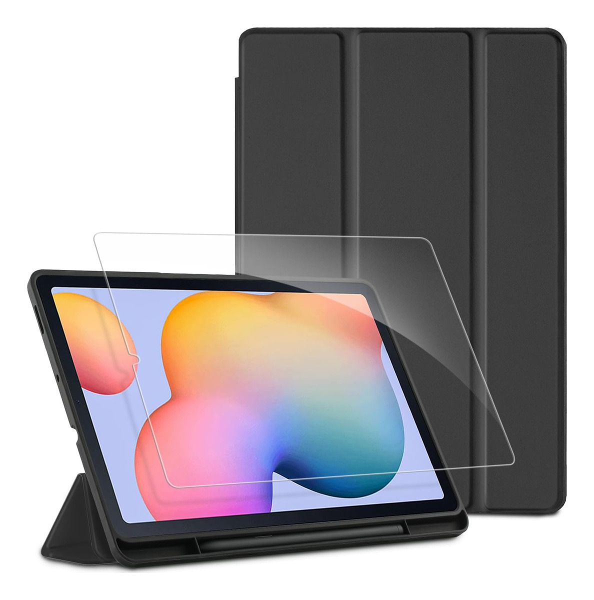 CASE + MICA PARA GALAXY TAB S6 LITE 2020 P610 P615 2UNITS - 1