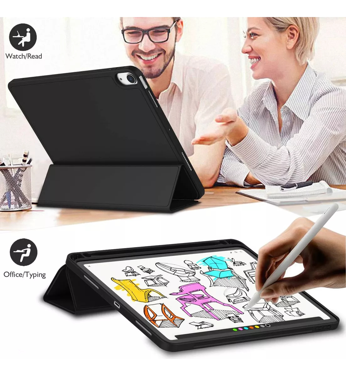 FUNDA CASE PARA IPAD AIR 11 M3 2025 AIR 4 / 5 / 6 M2 11 2024 - 5