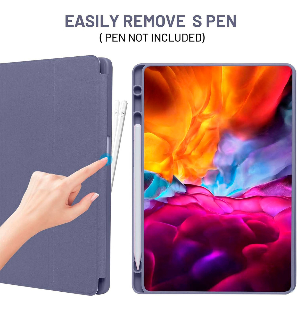 CASE FUNDA ESTUCHE PARA GALAXY TAB A9 PLUS X210 X216 GRISACE - 2