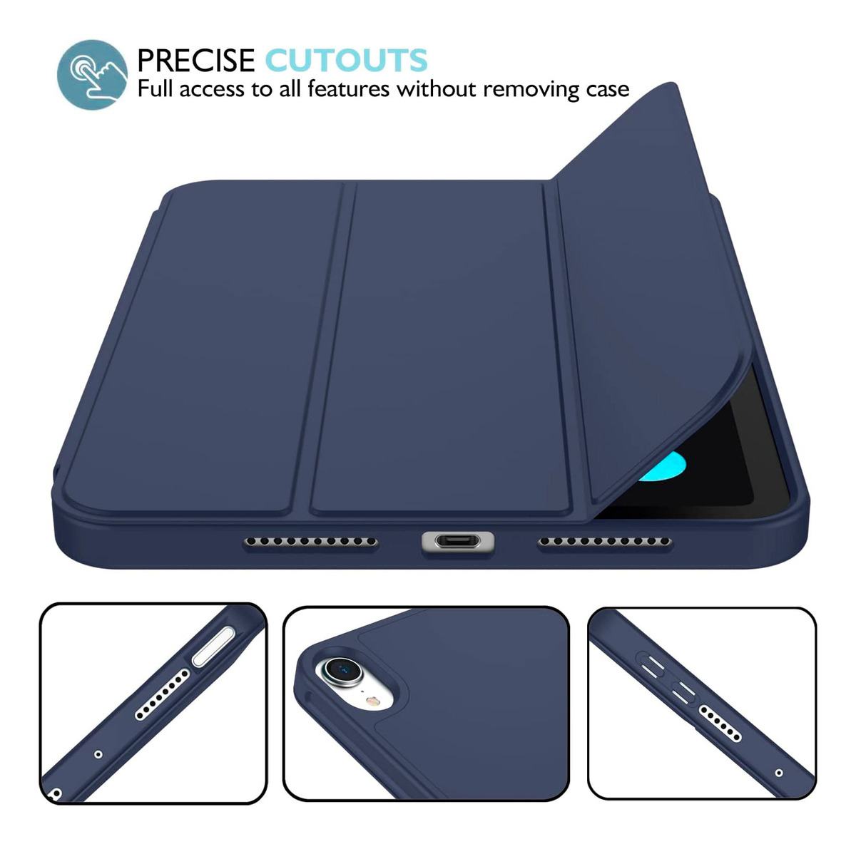 FUNDA CASE PARA IPAD MINI 7 GEN A2993 A2995 ESTUCHE + MICA - 3