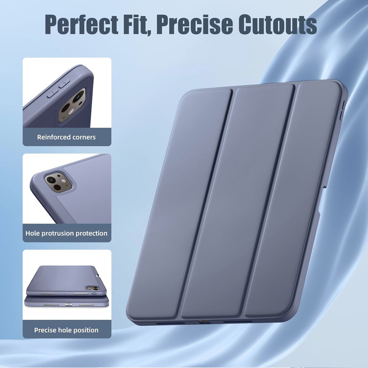 FUNDA CASE PARA IPAD PRO 11 M4 (2024) 5GEN ACERO A2836 A2837 - 4