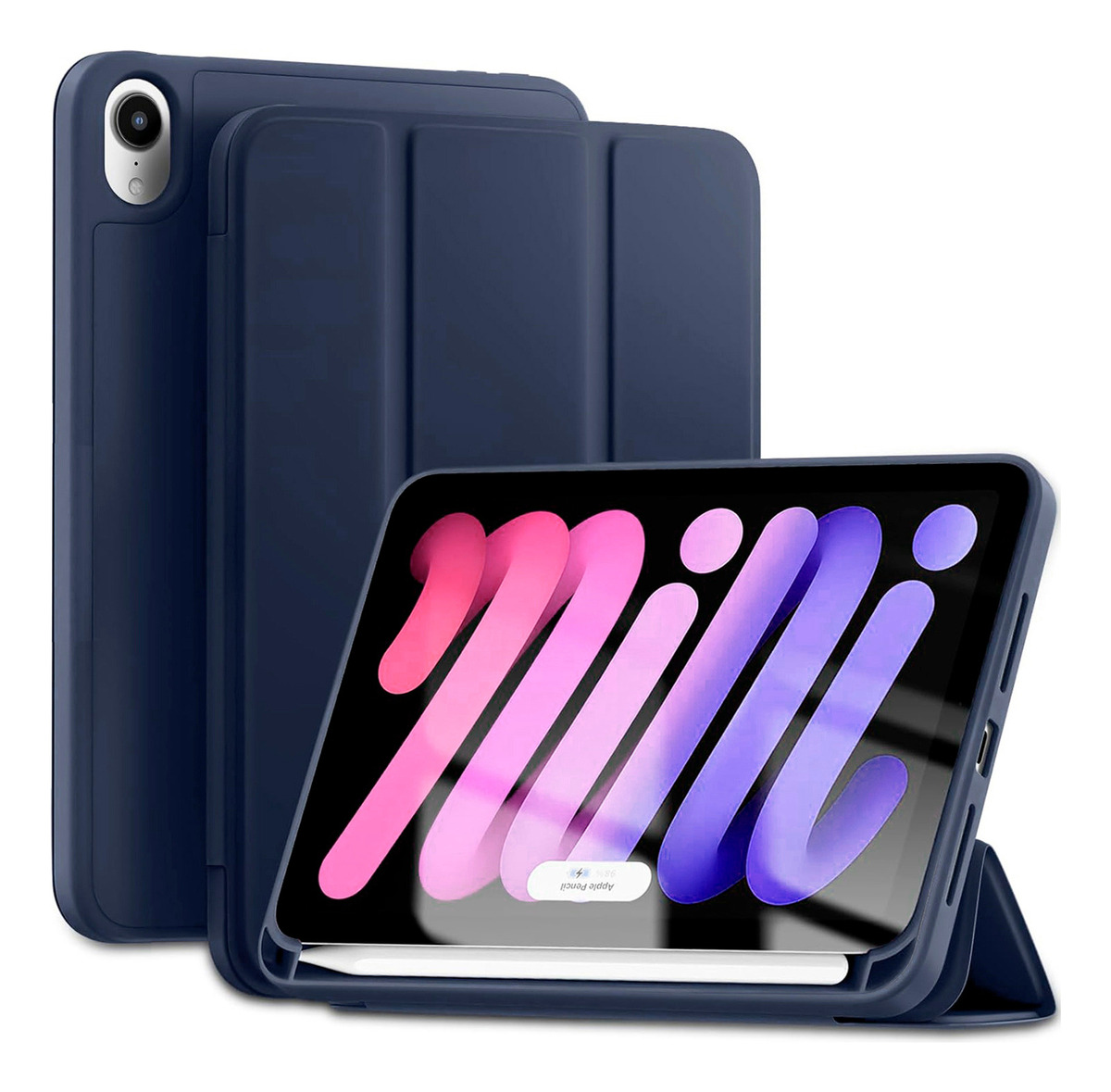 FUNDA SMART CASE PARA IPAD MINI 7 GEN A2993 A2995 NAVY - 1
