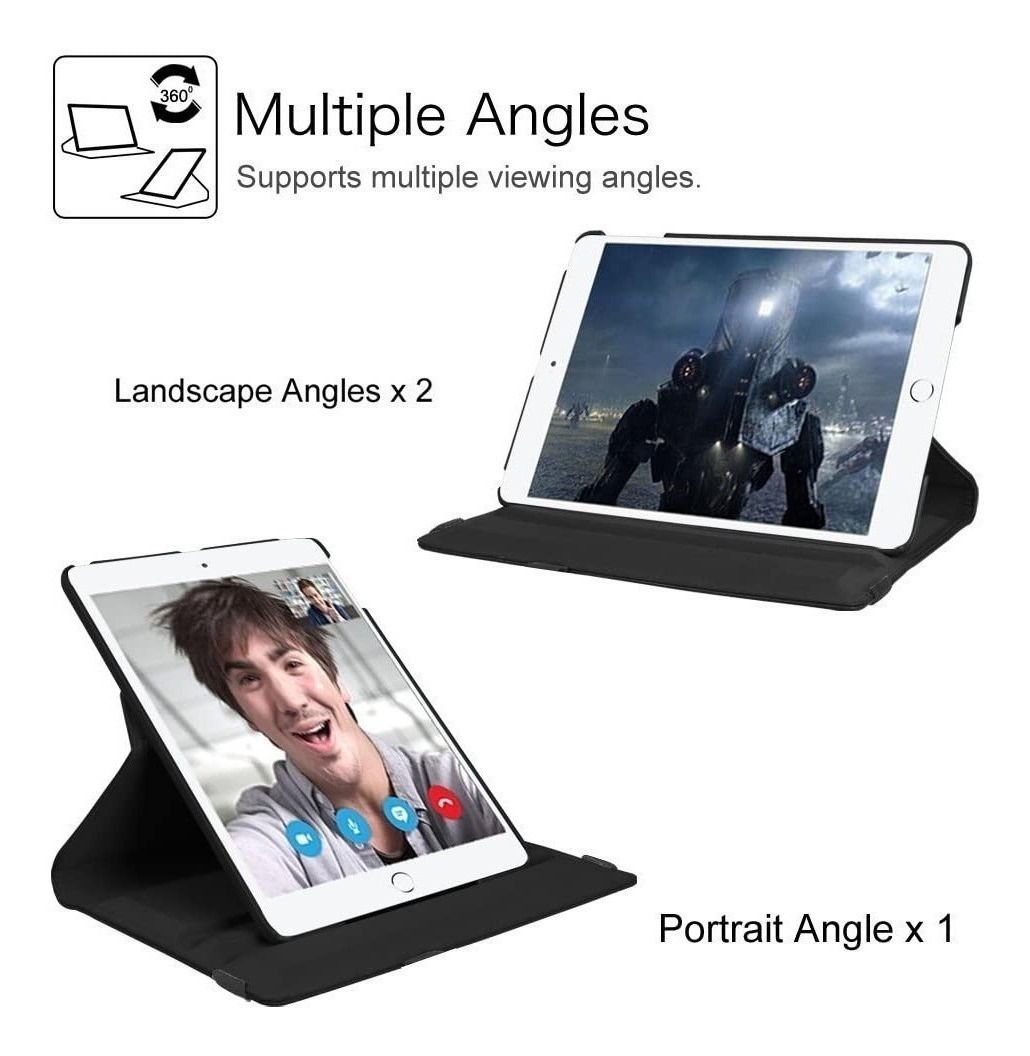 CASE FUNDA PROTECTOR PARA IPAD 9.7 5TA GEN A1822 A1823 NEGRO - 3