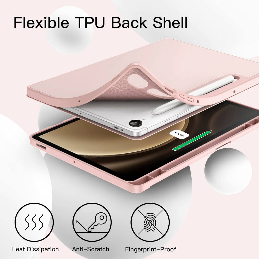 SMART CASE PARA GALAXY TAB S10 FE 10.9 X520 X526 (2025) ROSE - 3