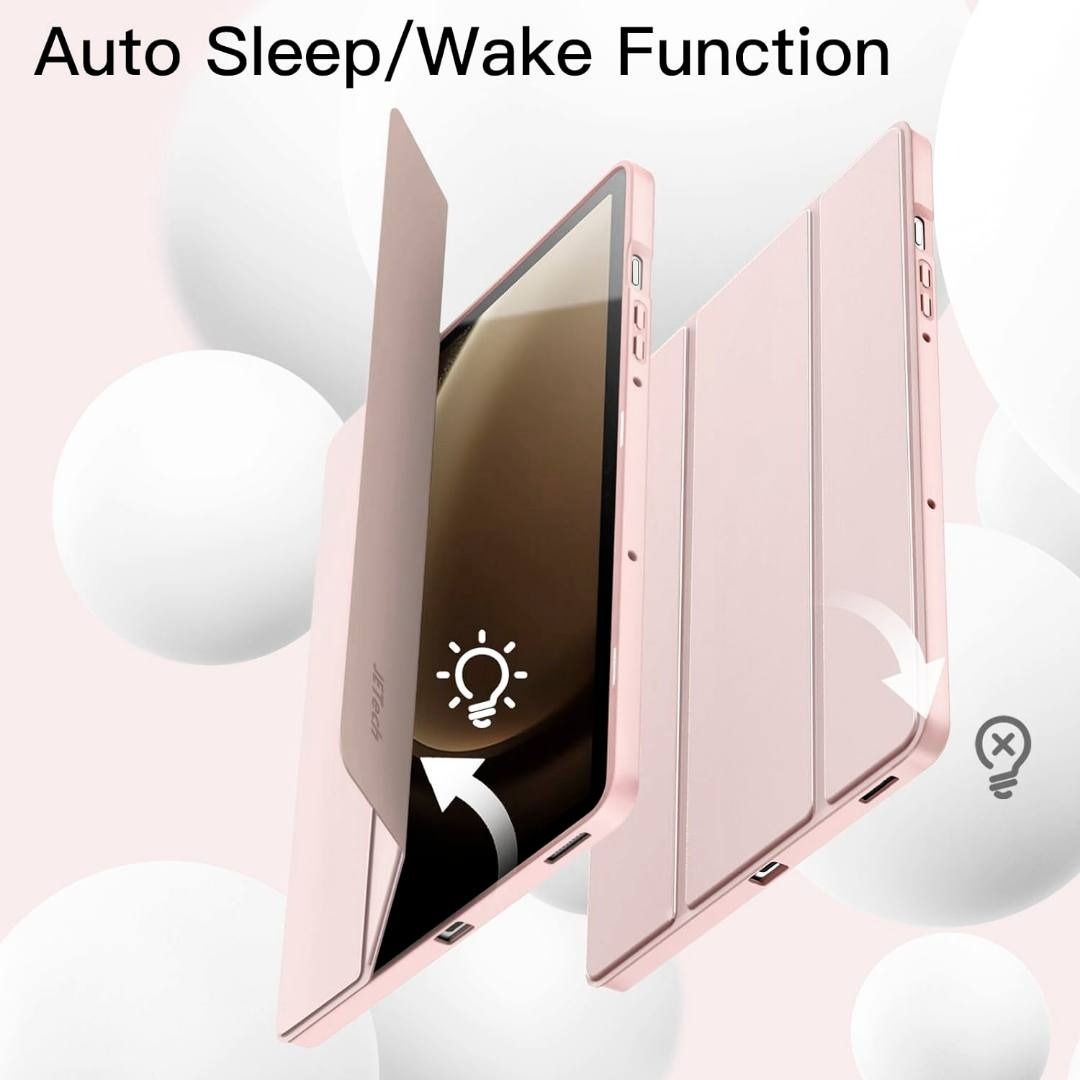 SMART CASE PARA GALAXY TAB S10 FE 10.9 X520 X526 (2025) ROSE - 5