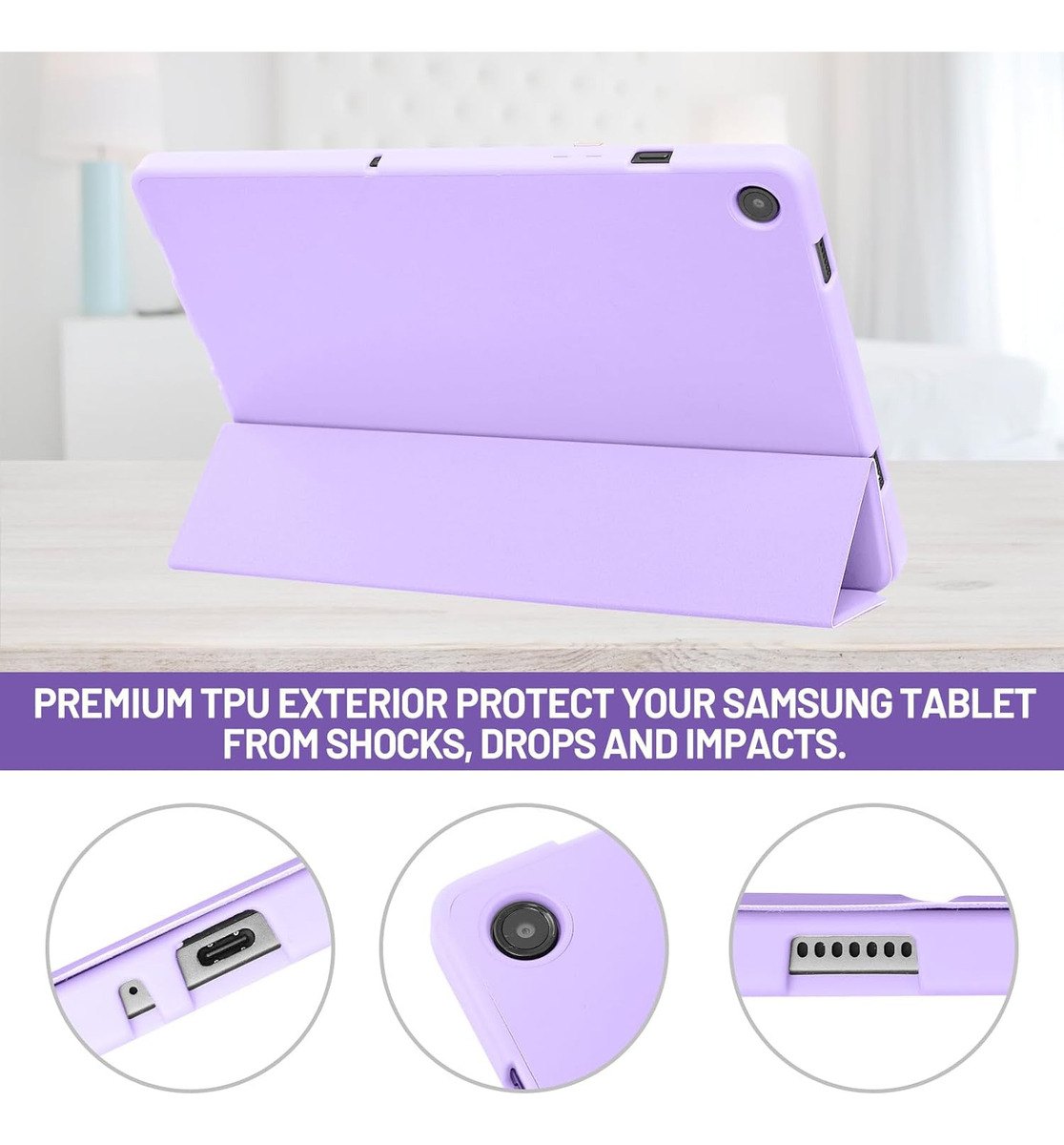 CASE FUNDA ESTUCHE PARA GALAXY TAB A9 PLUS 11 X210 SET+MICA - 3