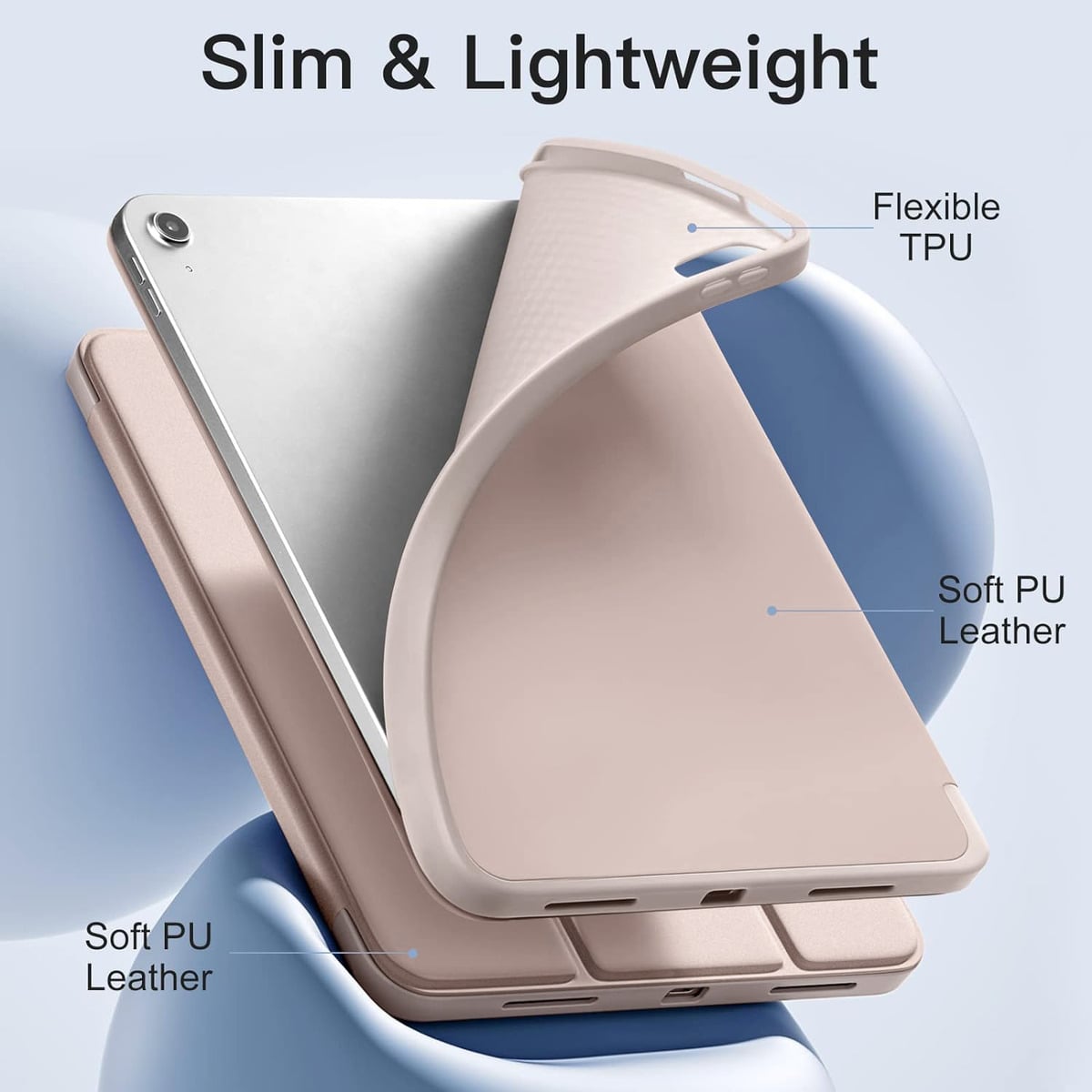 FUNDA SMART CASE PARA IPAD A16 CHIP 11MA GEN (2025) ESTUCHE - 4