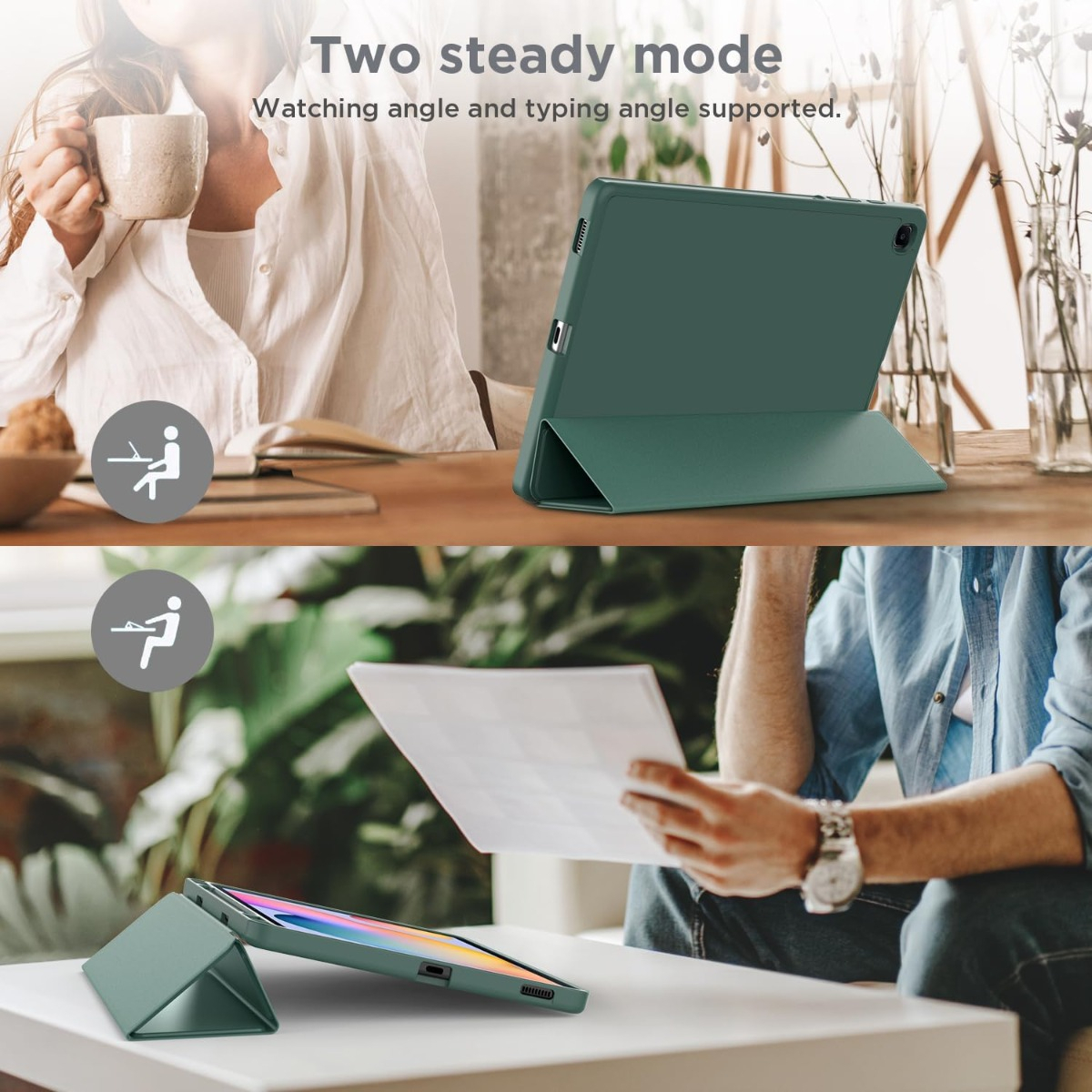 CASE GALAXY TAB S6 LITE 2022 P613 P619 FLIP COVER PROTECTOR - 5