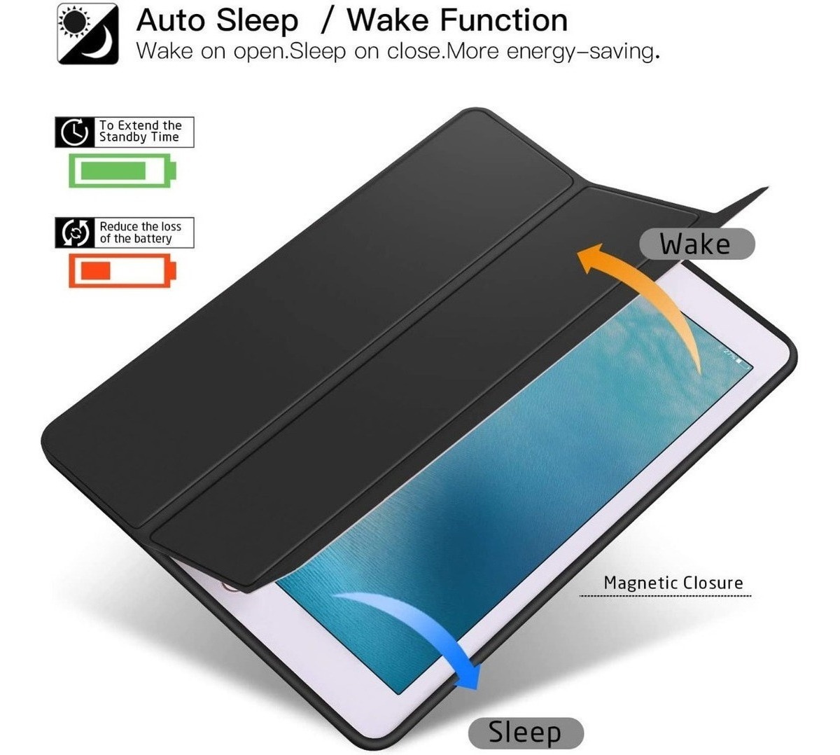 FUNDA SMART CASE PARA IPAD AIR 2 2014 A1566 A1567 SILICONADO - 3
