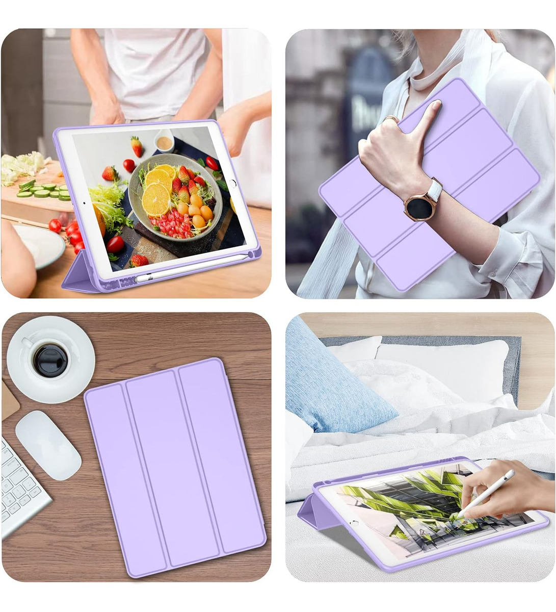PARA IPAD 10.2 7MA 8VA 9VA GEN FUNDA CASE ESTUCHE PROTECTOR - 6