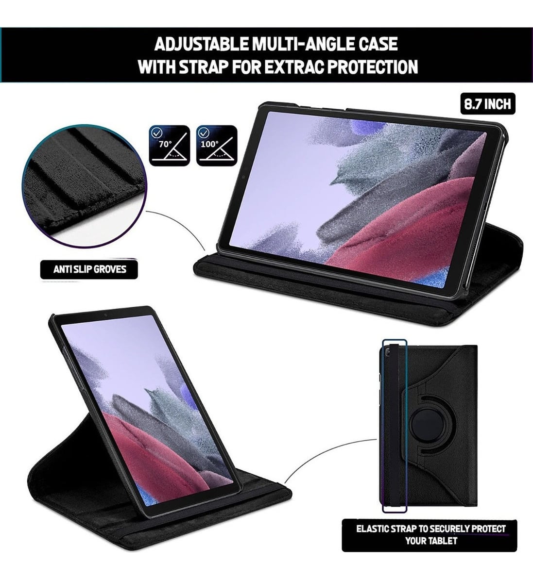 CASE FUNDA PARA GALAXY TAB A7 LITE 8.7 T220 T225 PROTECTOR N - 2